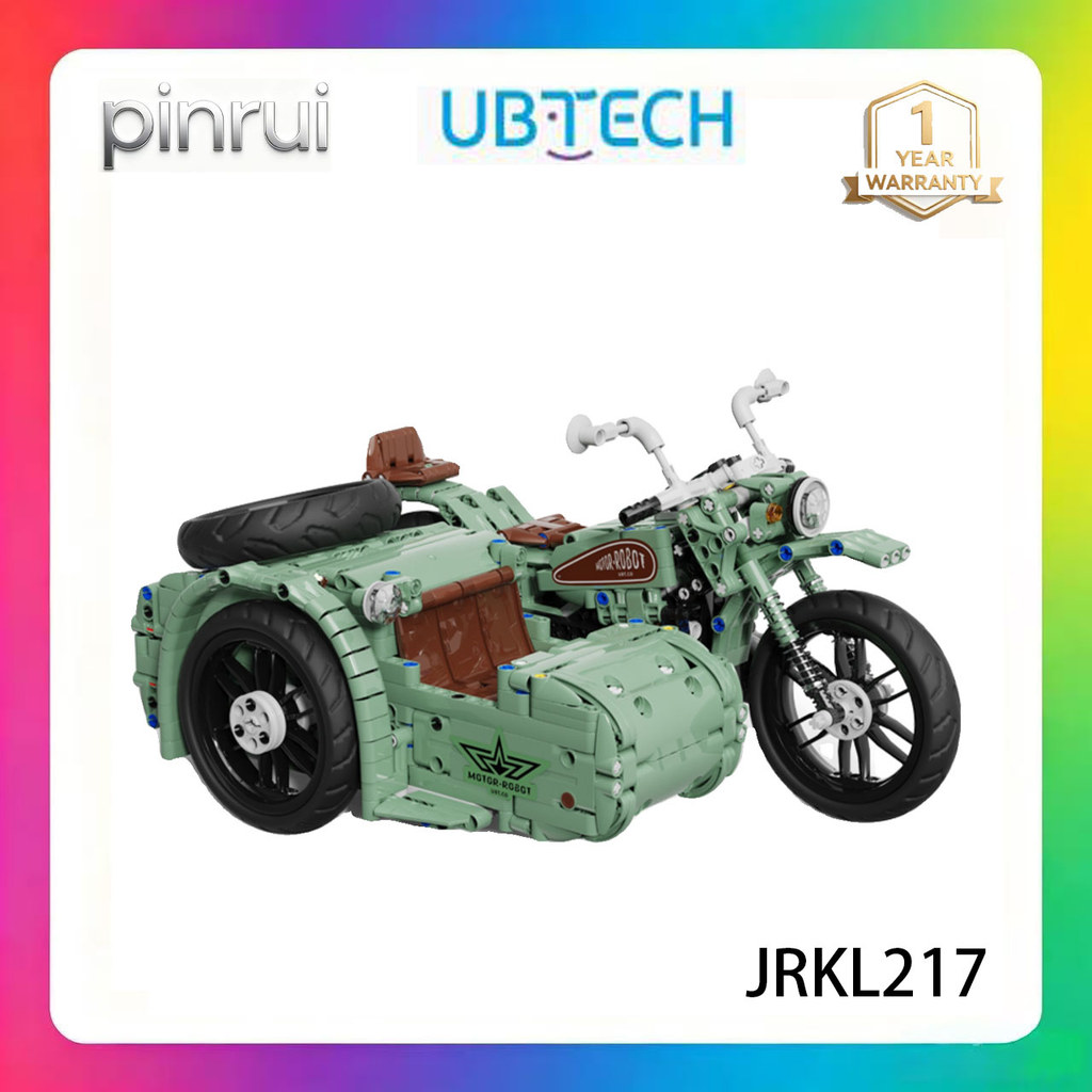 UBTECH JRKL217 1200+PCS เด็ก Interlocking Building Blocks จําลองด้านข้างสามล้อการเขียนโปรแกรมรีโมทคอ