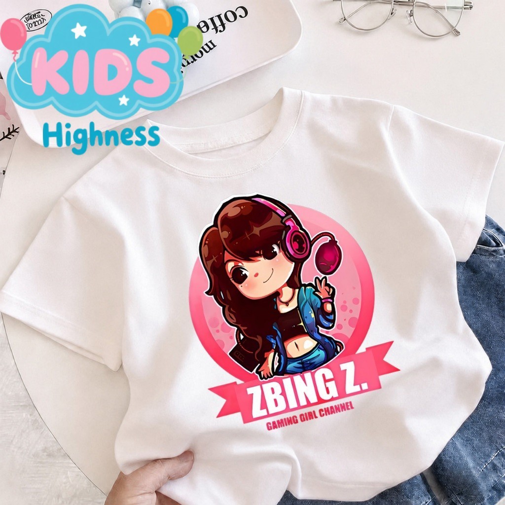 【พร้อมส่ง】COD เสื้อยืดเด็กแขนสั้น ลาย Zbing Z. สุดฮิต เนื้อผ้านุ่ม ระบายอากาศดี ใส่สบาย เหมาะสำหรับเด็ก