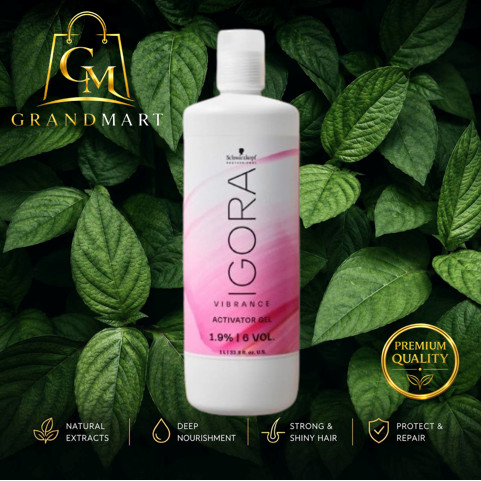 Schwarzkopf Igora Vibrance Activator Gel 1.9% 6 Vol 1000 ml ช่วยปกป้องเส้นผมระหว่างกระบวนการทำสีผมแบ