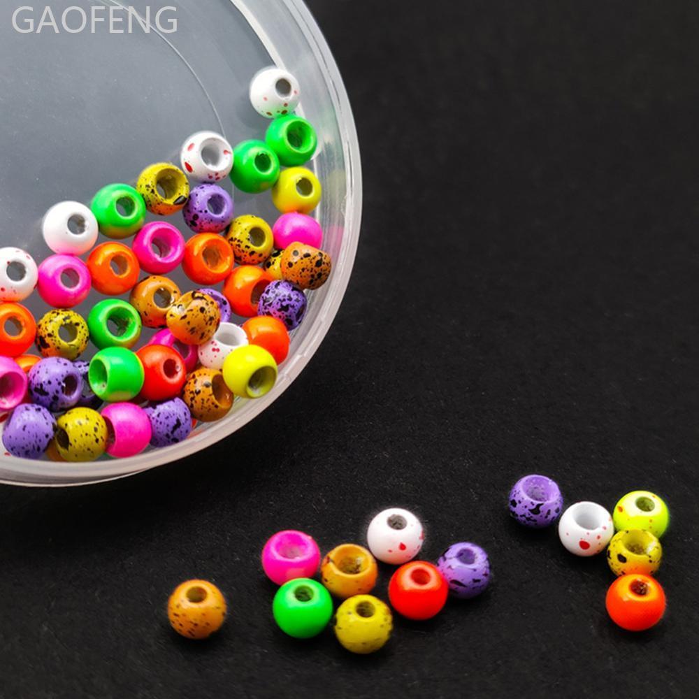 GAOFENG 10PCS 2.7 มม.Nymph Fly Tying ลูกปัดโลหะถ่วงน้ําหนักอุปกรณ์เสริมสําหรับ Fly และ Lure Hook Tyi