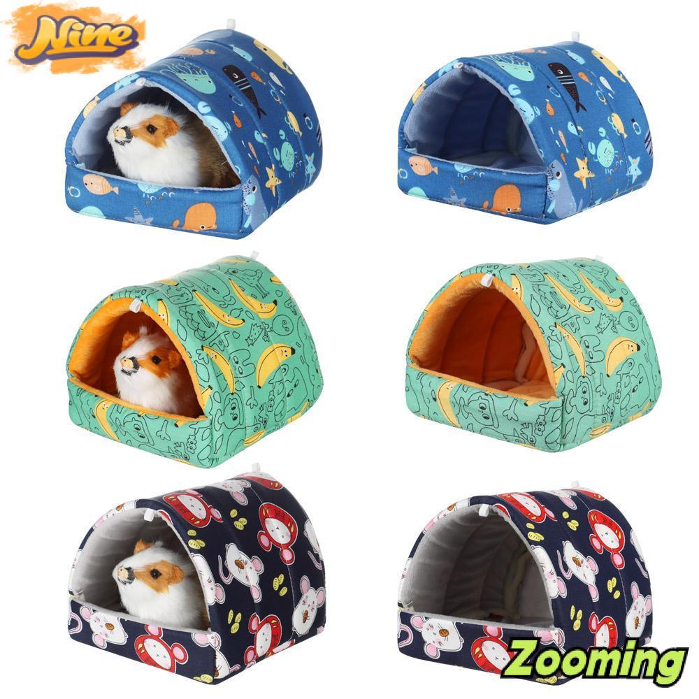 ZOOMING Hamster House Fashion Mini Cage Winter Rabbit Squirrel Warm Mat