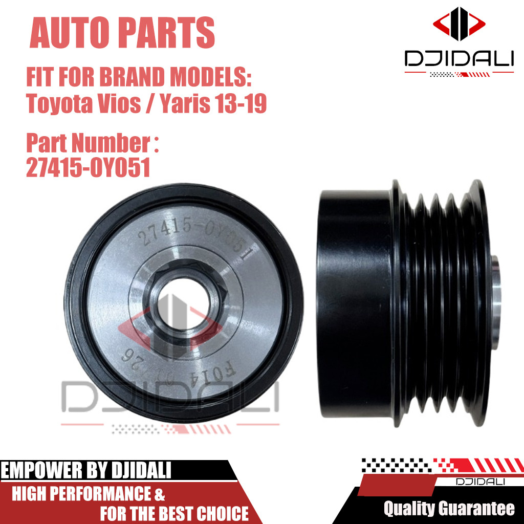 มู่เล่ย์ไดชาร์จสําหรับ Toyota Vios / Yaris 13-19 4PK 15mm Hole 27415-0Y051