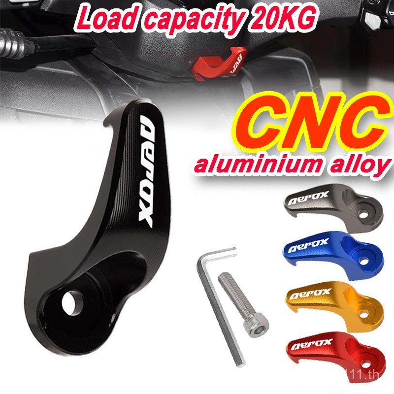 AEROX V2 V1 AEROX 155 CNC อลูมิเนียมกระเป๋าเดินทาง Hook Hook หมวกกันน็อคตะขอ aerox v2 อุปกรณ์เสริม