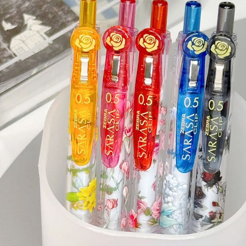 สินค้าใหม่ ZEBRA ZEBRA Official Flagship Store Spring Flower Room Limited Gel Pen French Rose Black 