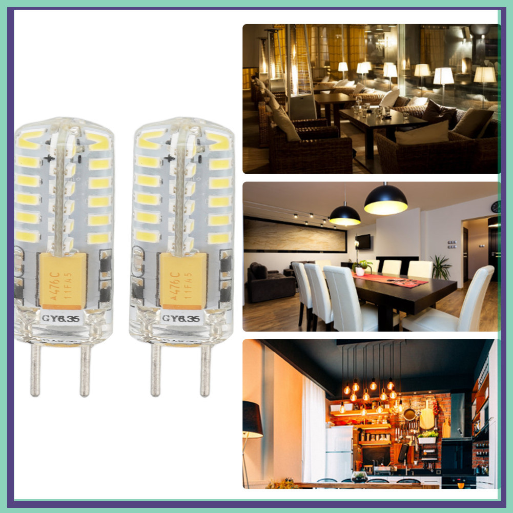 Xmxmxm-th Fabater เปลี่ยน GY6.35 หลอดไฟประหยัดพลังงานความสว่างสูง 12V 48 LED 360 องศาการกระจายความร้