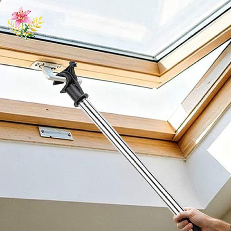Attitic Skylight Hook Opener หัวเกลียวอเมริกัน, Heavy Duty Household Skylight จับดึงตะขอ, Easy Reach