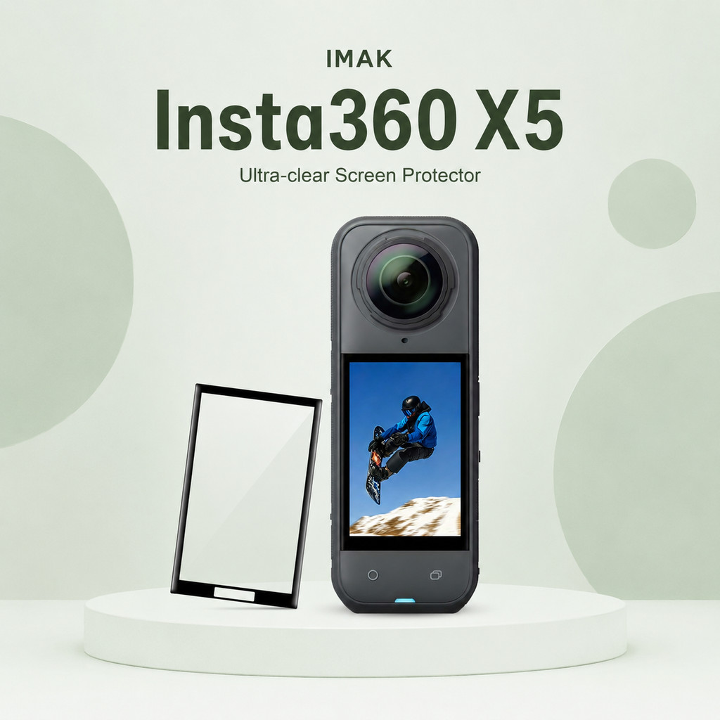 ฟิล์มกระจก สำหรับ Insta360 X5 Anti Scratch 9H ความแข็ง HD Clear FM0028