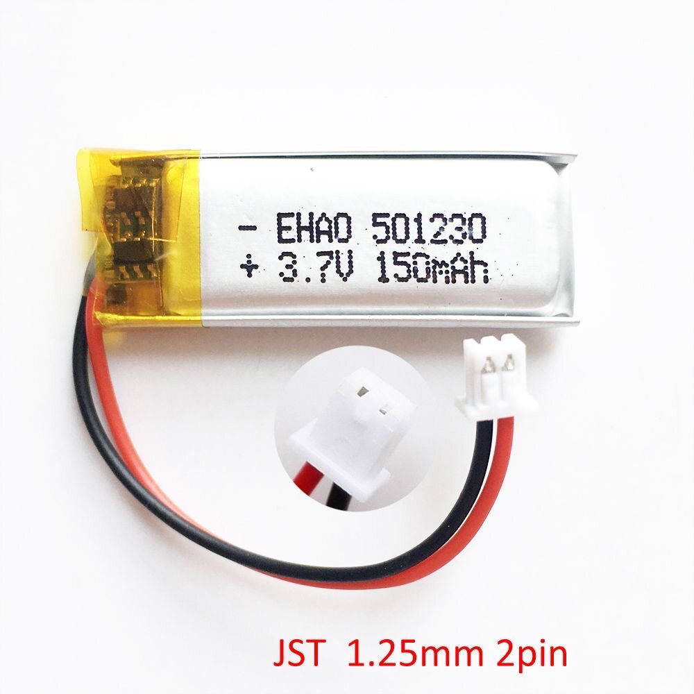 501230Polymer Iron General Two-Way Remote Control Key ชาร์จ 3.7v ชุดหูฟังบลูทูธ601235แบตเตอรี่ลิเธีย