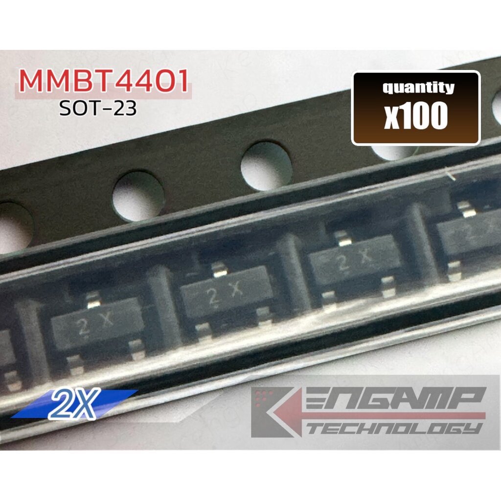 (100ตัว) [TR] 2X MMBT4401 หรือ 2T MMBT4403 SOT-23 JSCJ TR 0.6A 40V SOT23