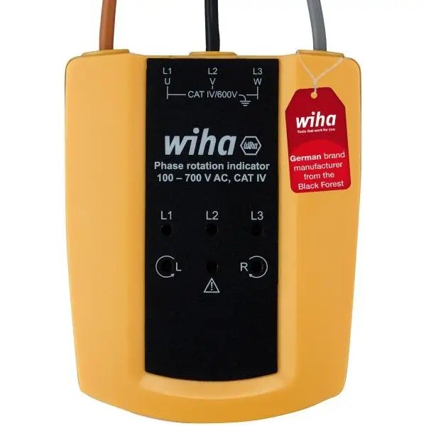 4OU7 คุณภาพสูง WIHA - 45221 ไฟแสดงสถานะสนามหมุน 100 - 700 V AC, CAT IV - EAN 4010995452216 มัลติมิเต