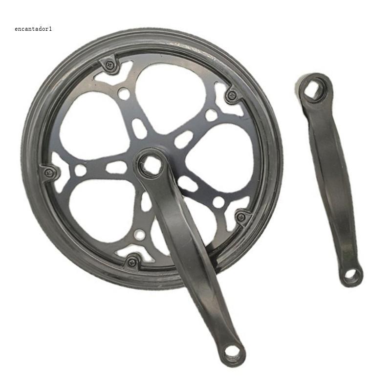 EC Bicycles Crankset 52T Square Crankset Set Double Chain Cover 170MM Crank Arm