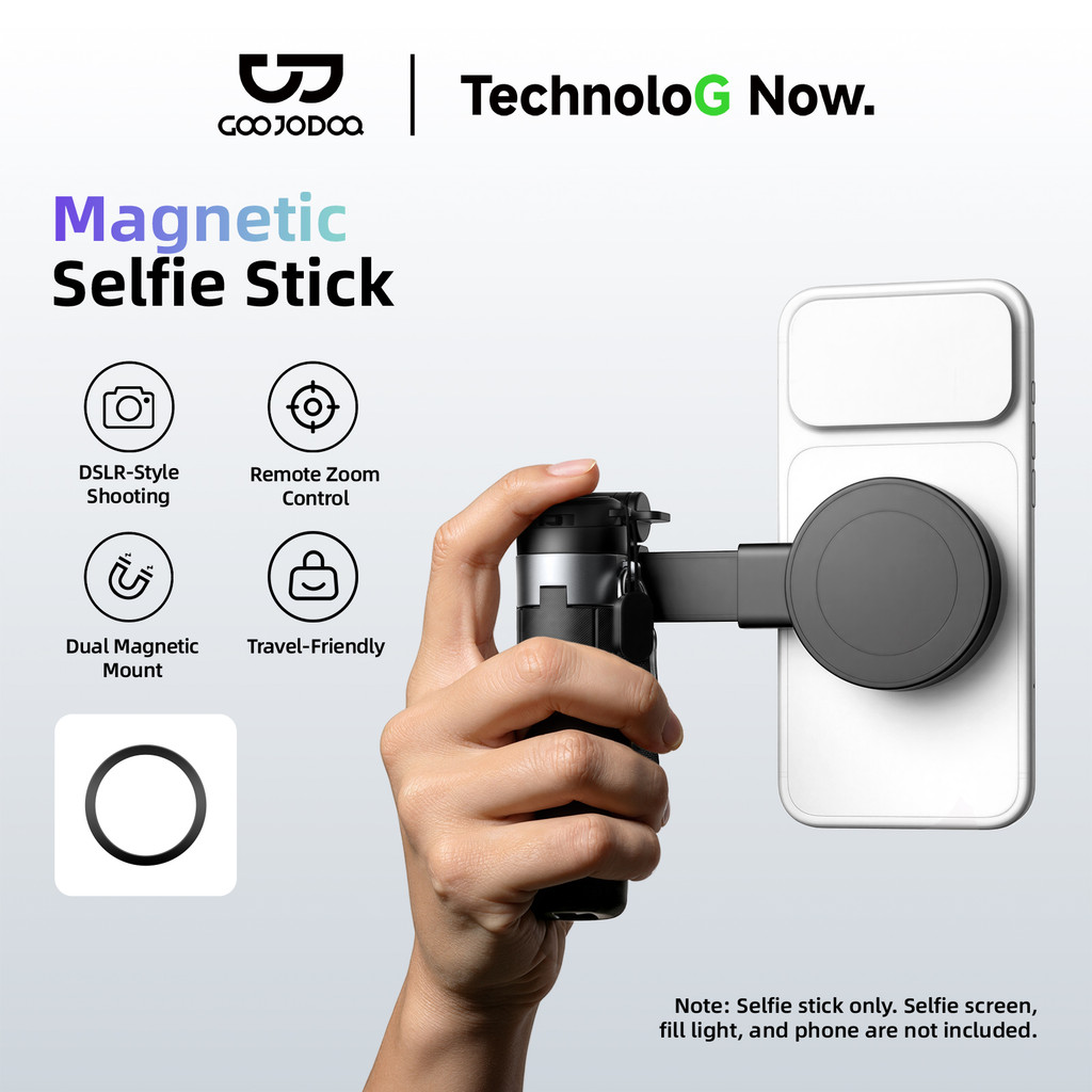 GOOJODOQ Magnetic Selfie Stick ขาตั้งกล้อง DSLR-สไตล์ 670 มม.ที่วางโทรศัพท์แบบพกพาสําหรับ Vlog ยิง