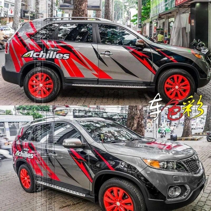 สติ๊กเกอร์ติดรถสําหรับ Kia KX5 ร่างกายตกแต่งภายนอกแฟชั่นกีฬาบุคลิกภาพสติ๊กเกอร์ SUV sportage R สติ๊ก