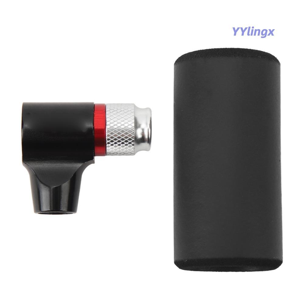 LAKAMAK CO2 ที่เติมลมยางจักรยาน, สีดําน้ําหนักเบาจักรยาน CO2 Inflator, ทนทานพร้อมแขนโฟมแบบพกพาอลูมิเ