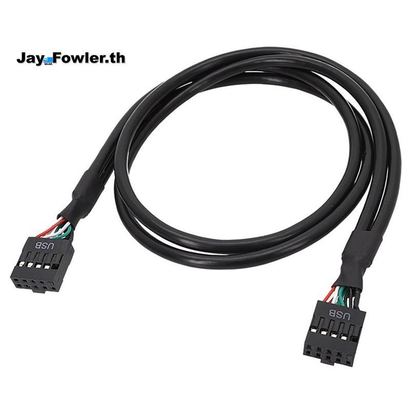 [Jay_Fower]Mainboard USB 9PIN Female to Female Internal Cable USB2.0 Internal เมนบอร์ด Header Cable