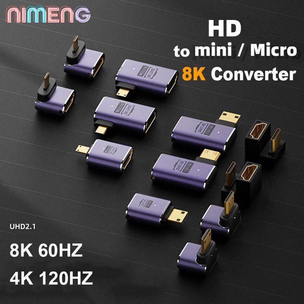 NIMENG Converter ชายหญิง 48Gbps Monitor โปรเจคเตอร์ 8K 60HZ
