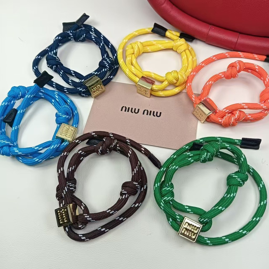 MI Home zp รุ่นแบนทางเลือกทําด้วยมือคู่เชือกมือไนลอนสีดําเชือกถักเครื่องประดับที่ไม่ซ้ํากันสร้อยข้อเ