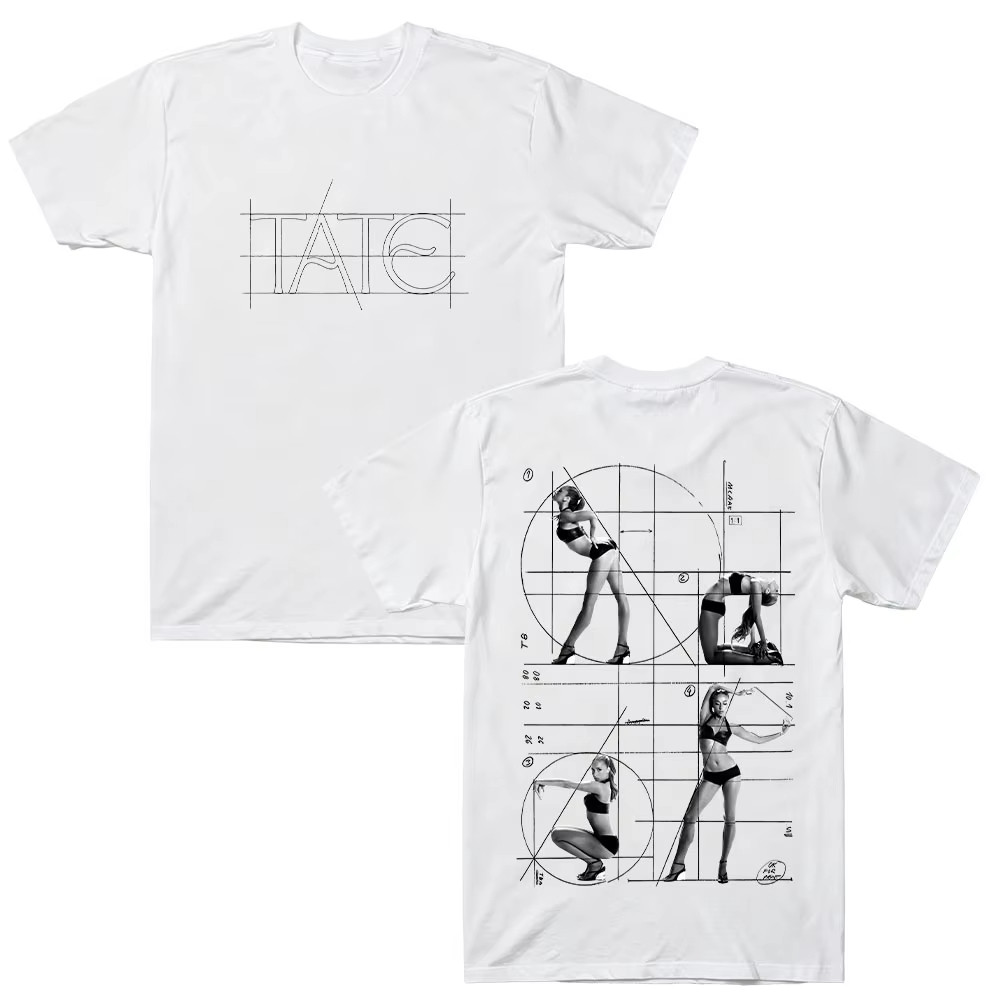 Tate McRae Body Tee 2026 Album Graphic Print T Shirts Men Women Cotton T-shirts Y2K Aesthetic Street