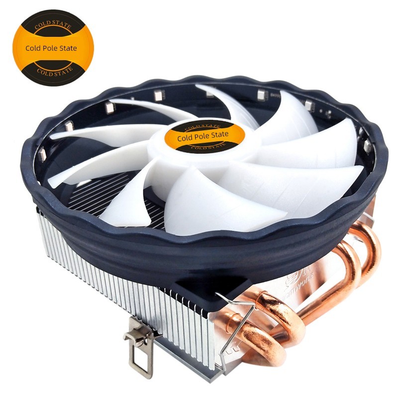 พัดลมคอม 120mm พัดลมคอม เย็น Giushu 4 ท่อทองแดงหม้อน้ํา CPU 1151 แชสซีขนาดเล็กพัดลม CPU 1155 คอมพิวเ