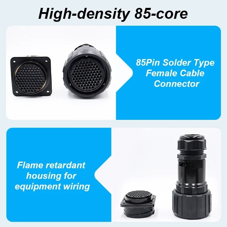 DQ6Q SVK85-VFS ไนลอน 13A/700V Audio Video Connector เหมาะสําหรับการแสดงสด