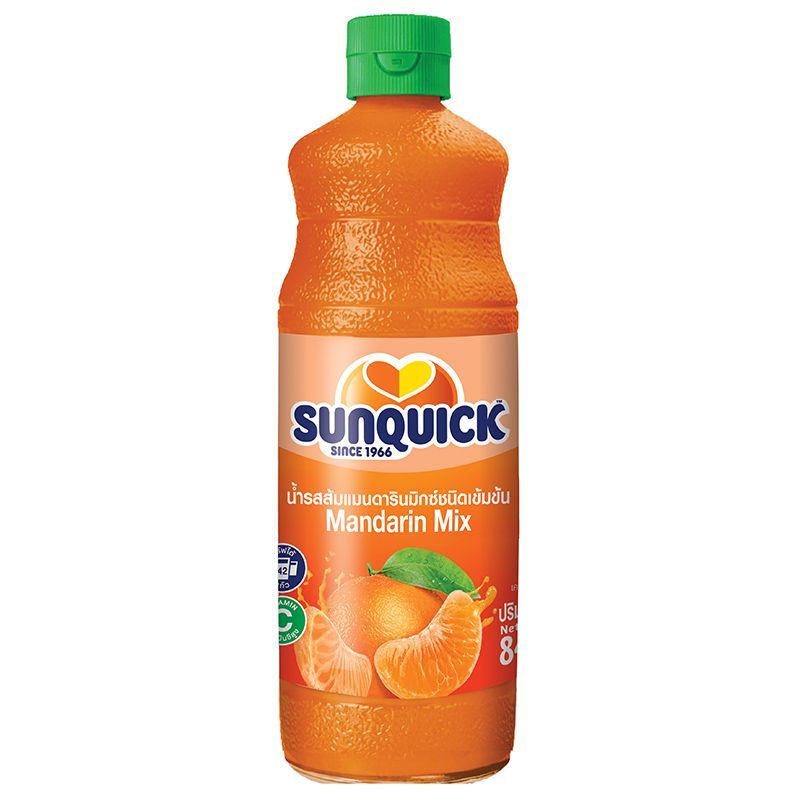 ซันควิกส้มแมนดาริน 700มล. Sunquick Mandarin Orange 700ml. [หมายเลขบาร์โค้ด 8850332501094 ]
