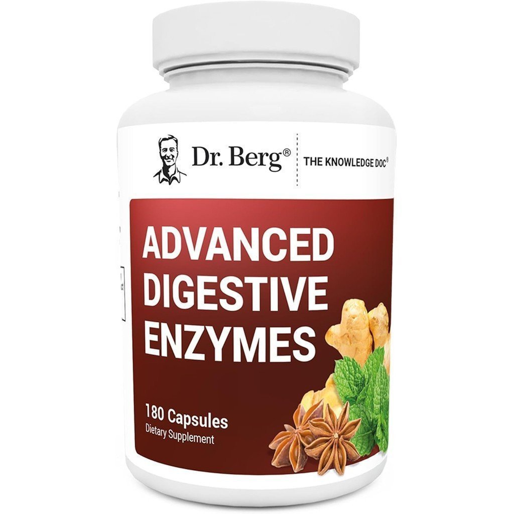 หมอ. Berg Premium Digestive Enzymes ประกอบด้วย Apple Cider Vinegar-บรรจุ Betaine Hydrochloride, HCI)