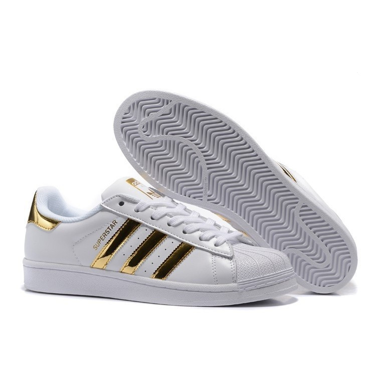 READY STOCKad Superstar Sneaker Shoes/Skate Shoe gold Kasut