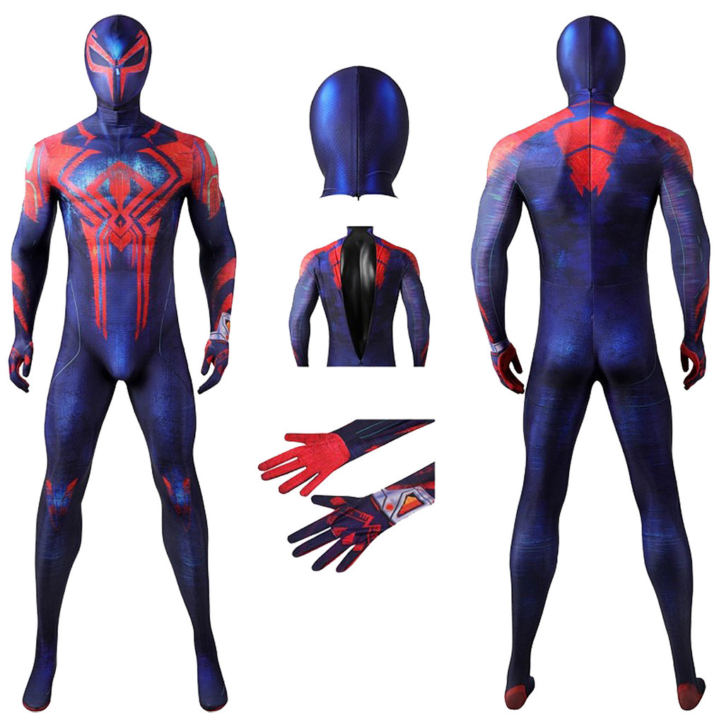 2099 Spider-Man คอสเพลย์เครื่องแต่งกาย Miguel OHara คอสเพลย์ Jumpsuit