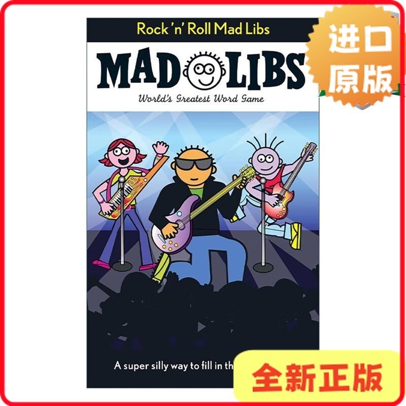 [สต๊อกพร้อมดั้งเดิม] Rockn Roll Mad Libs Rock Crazy Filling Game English Original Roger Price 978084