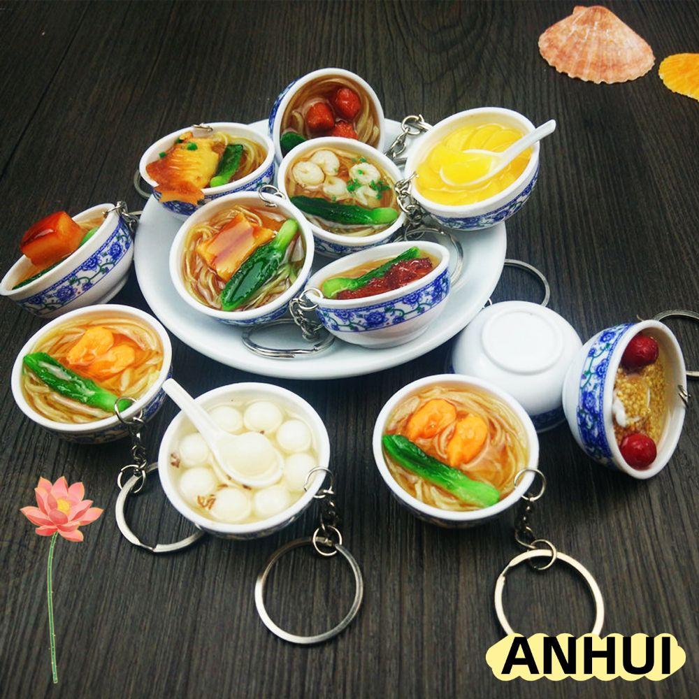 ANHUI จําลองหัวเข็มขัดกระเป๋าจี้ Mini Key แหวน