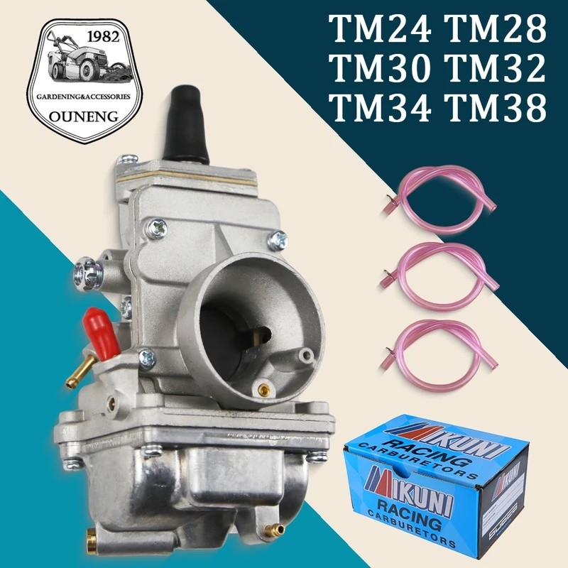 HZY สําหรับ Mikuni TM24 TM28 TM30 TM32 TM34 TM38 มม.คาร์บูเรเตอร์รถจักรยานยนต์สําหรับ Honda CR250 Ka