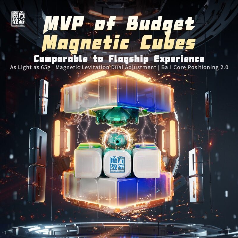 Bestseller Alert MoYu RS3M V5 3x3 Magnetic Cube Professional Magnetic MagLev -Core 3x3x3 Cube RS3M M