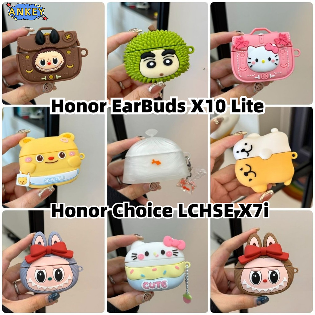 Compatible with Honor Choice LCHSE X7i Bluetooth Earbuds Silicone Case for Honor EarBuds X10 Lite Cu