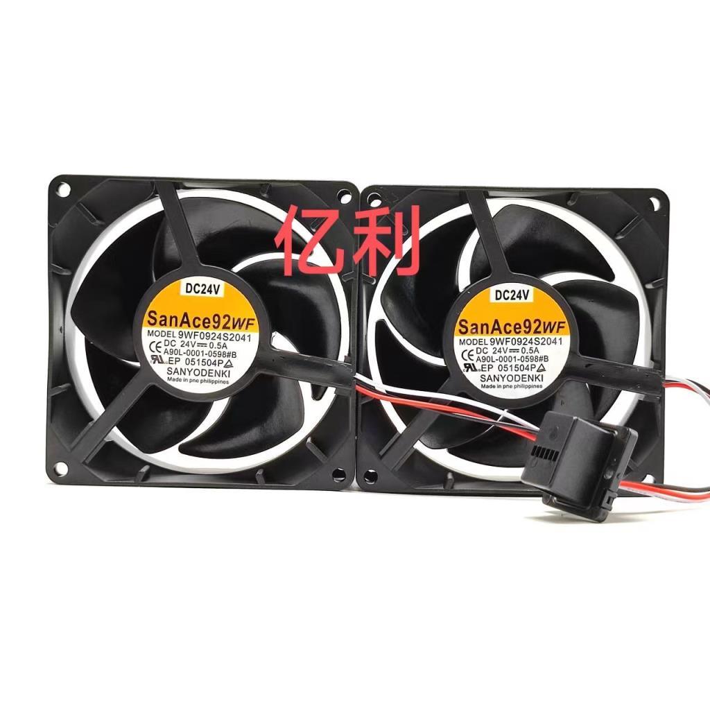 9WF0924S2041 A90L-0001-0598 B 24V 0.5A Sanyo FANUC พัดลม