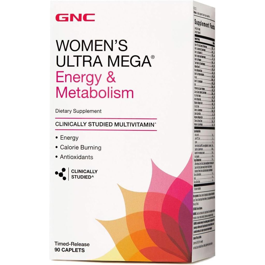 GNC Jiananxi Ladies Multivitamin, GNC Mega-Energy & Metabolsm, 1