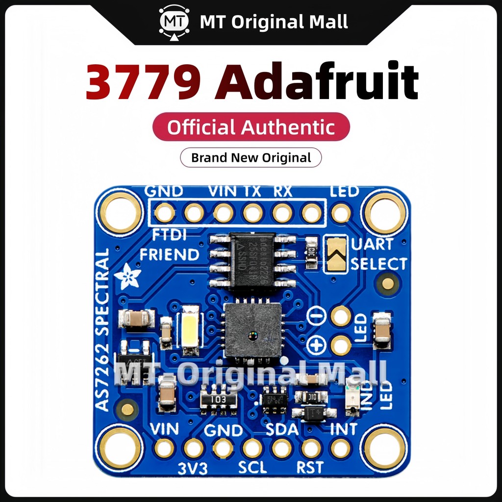 MT-Original Mall 3779 Adafruit AS7262 ไฟที่มองเห็นได้ 6 ช่อง / การฝ่าวงล้อมเซ็นเซอร์สี