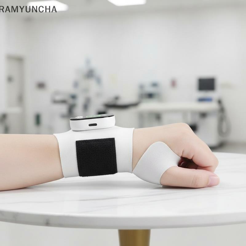 RAM เครื่องนวดข้อมือ 10 โหมด USB ชาร์จบรรเทามือความเมื่อยล้า OTC