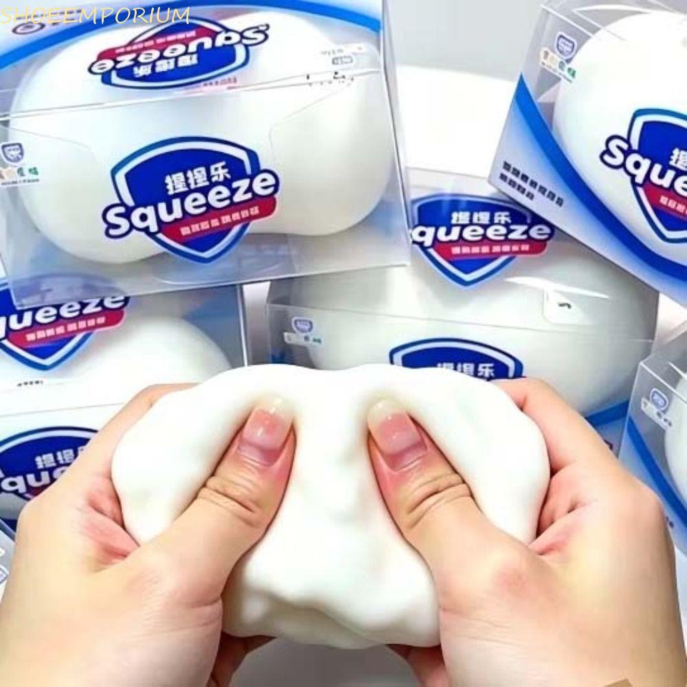 SHOEEMPORIUM Soap Ball Squishy, Handmade Filled Soft Building Block Squishy, Creative Finger Relax Pinch Shapeable Crunchy Fidget ของเล่นเด็ก