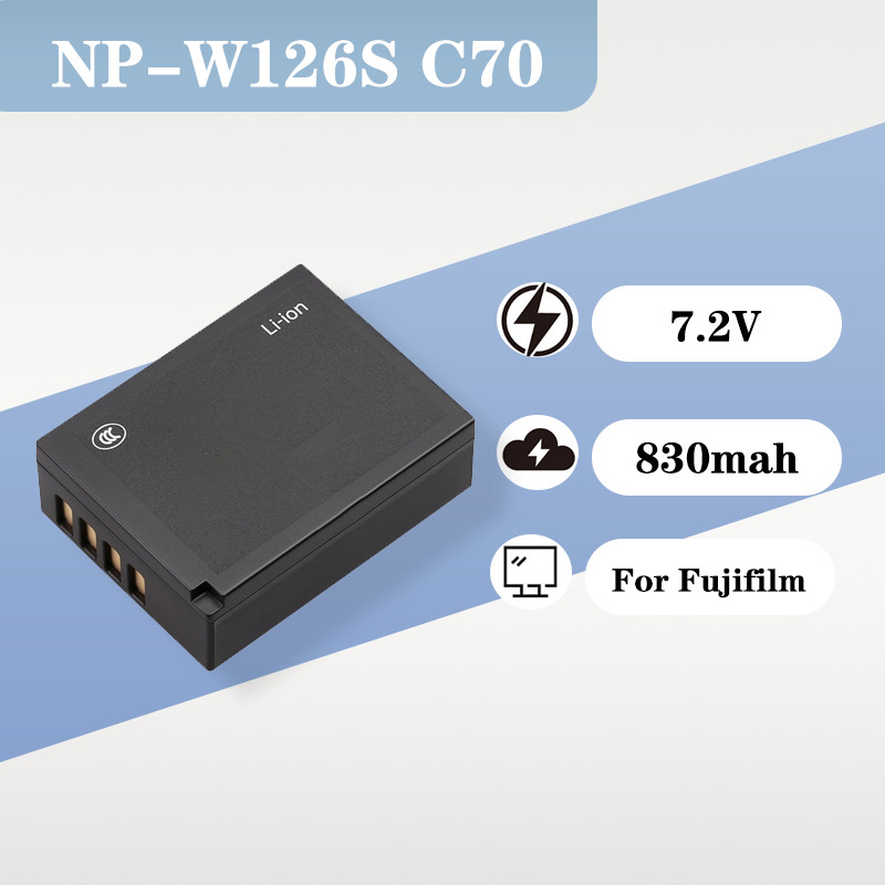 7.2V 830mAh NP W126S แบตเตอรี่ลิเธียมไอออนสําหรับ Fujifilm X Series X-T30 XT2 XT3 X100V XS10 XT50 X-