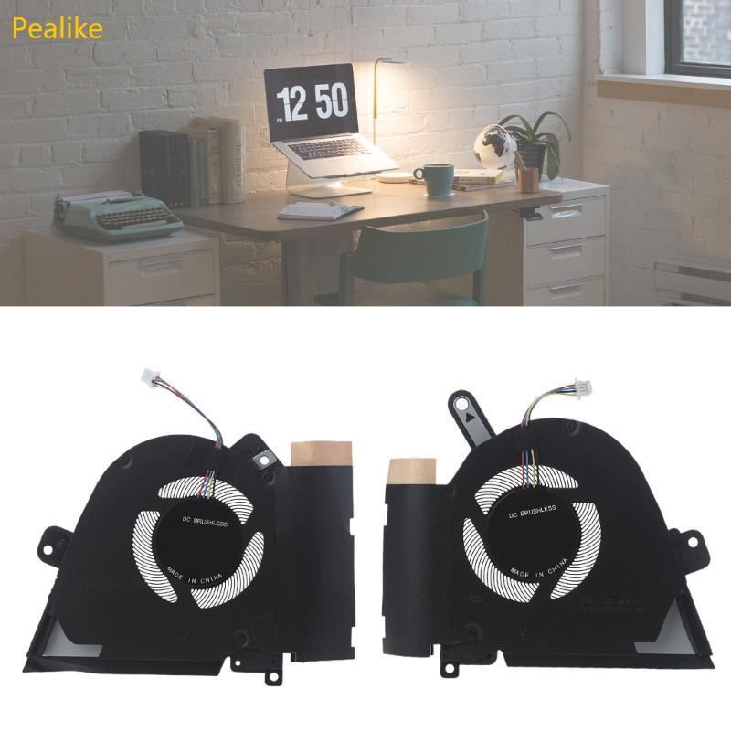 Pealike สําหรับ TUF Dash F15 FX516 FX516P FX516PM FX516PC CPU GPU พัดลมระบายความร้อน 12V 1A 4-pin แล