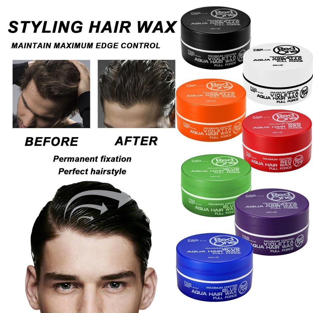 ส่งออก redone hair Wax hair Wax จัดแต่งทรงผมติดทนนาน Fluffy Moisturizing Sideburns ผมหัก Tidying hai