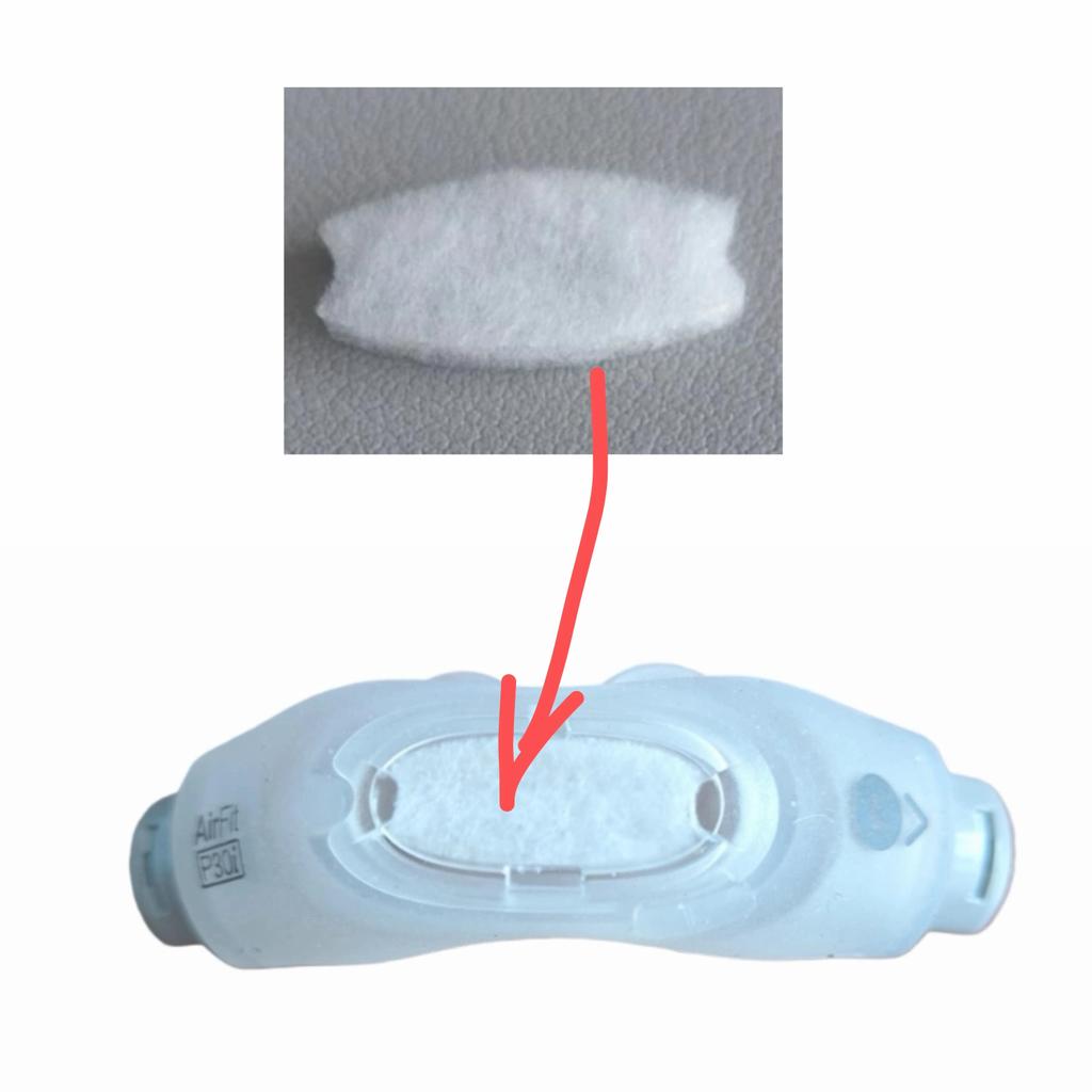 【QJ】ResMed P30i Nasal Pillow Mask Filters 10Pcs Pack - ใช้ได้กับเครื่อง ResMed P30i CPAP