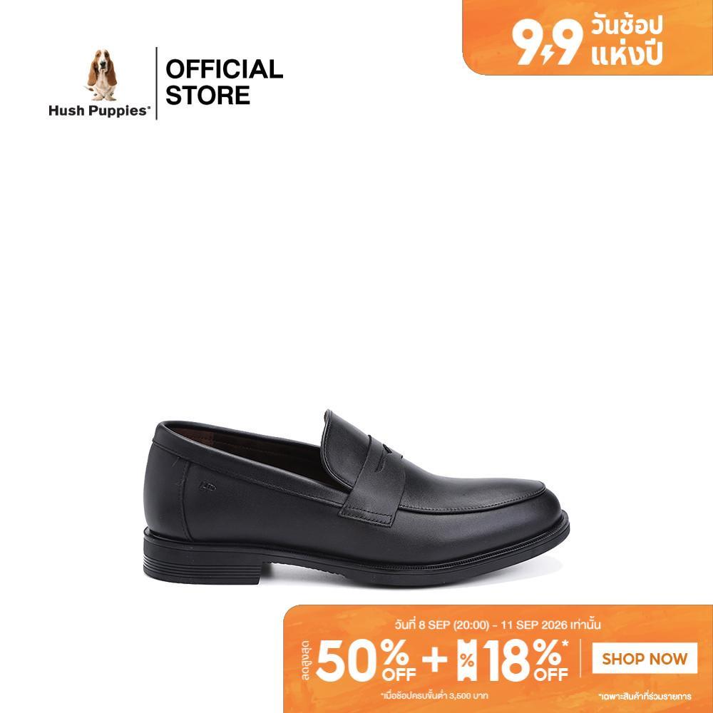 Hush Puppies รองเท้าผู้ชาย รุ่น HP 8HDFB4115A - สีดำ (รองเท้าทางการหนังแท้ แบบสวม)