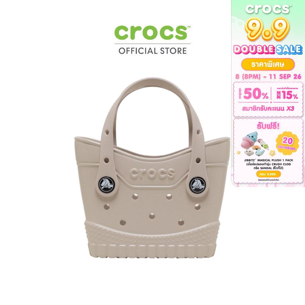 CROCS กระเป๋า CLASSIC MICRO GLITTER TOTE - COCOA CREAM