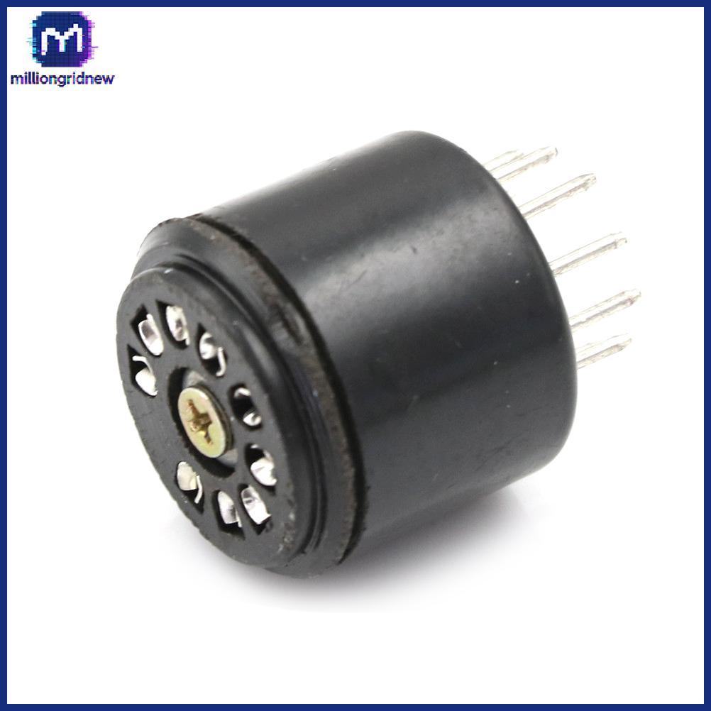 [ล้านgridnew] ใหม่ 9Pin Bakelite หลอดสูญญากาศ Socket Saver ฐานสําหรับ 12AX7 12AU7 ECC82 ECC83 แอมป์ 