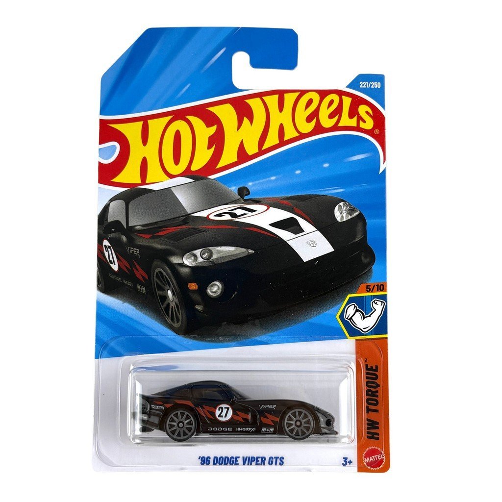 Hot Wheels C รถสปอร์ตขนาดเล็กสุดฮอตโมเดลรถโลหะผสมสีดํา DODGE VIPER DODGE VIPER GTS
