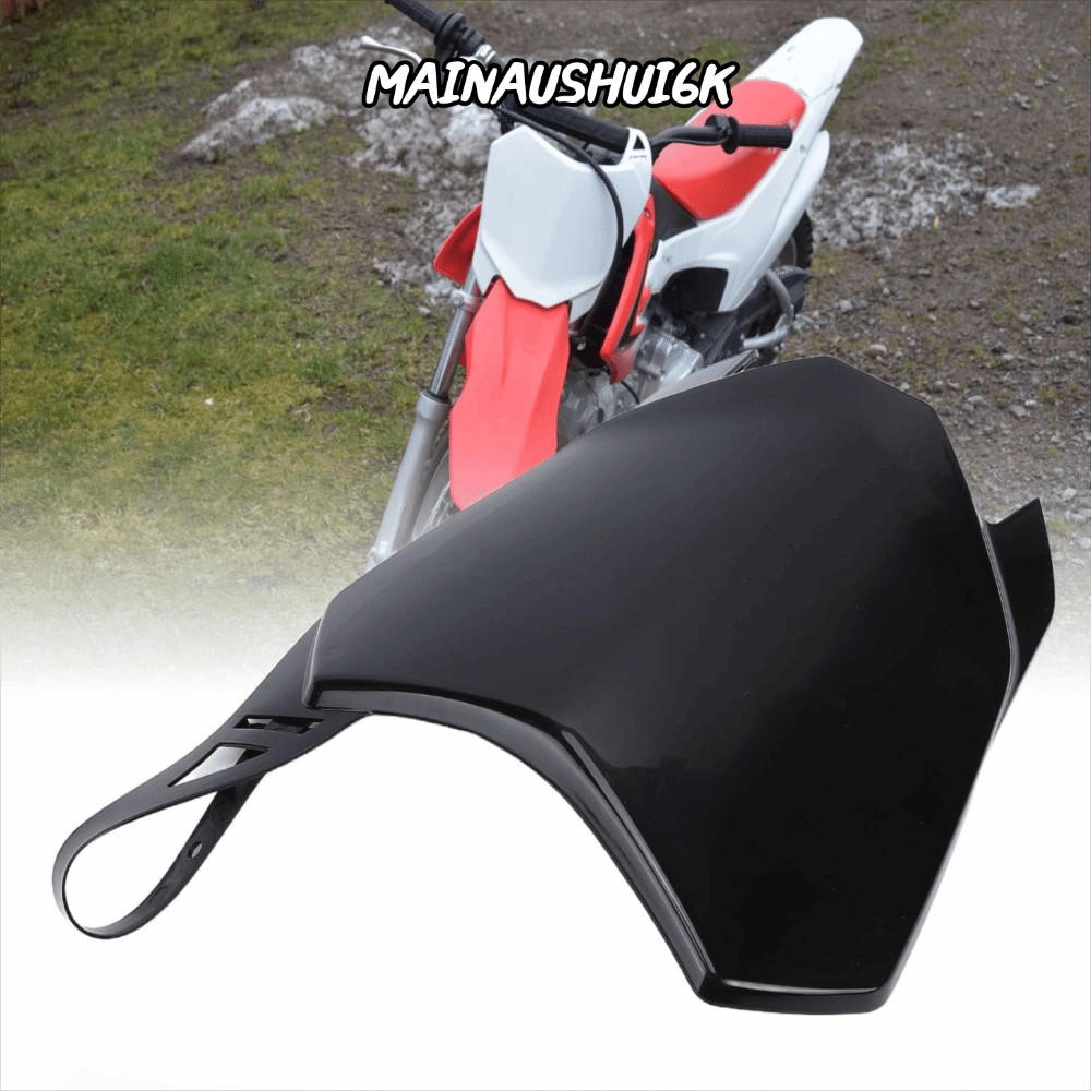 MAINAUSHUI6K Dirt Bike Number Plate, สีดําด้านหน้า Mount Front Number Plate, พลาสติกทนทาน Pit Bike พ