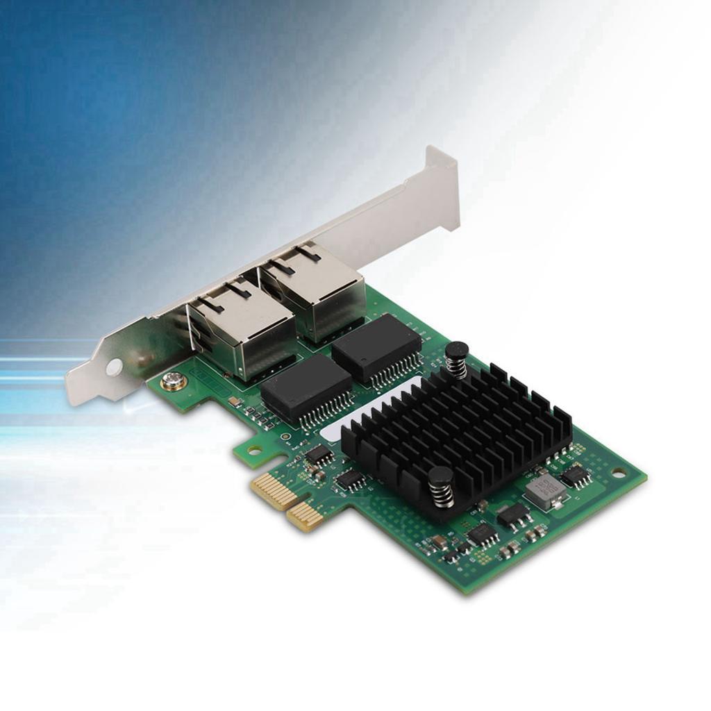 E1000 การ์ดเครือข่ายสําหรับ I350T2M Pcie Dual Port I350Am2 ชิปโปรเซสเซอร์ Gigabit
