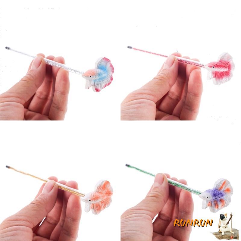 RUNN Betta เรซิ่นการฝึกอบรม Wand จําลอง Betta Fish Wand Betta Fish Training Stick