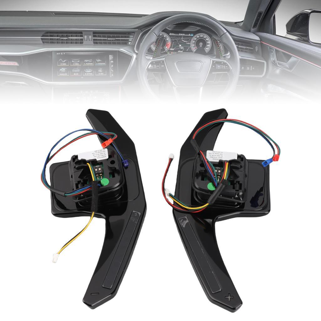Nafoote พวงมาลัย Shift Paddles 2 ชิ้นตัวบ่งชี้ LED Paddle Shifter Extension APP ควบคุมมัลติฟังก์ชั่น